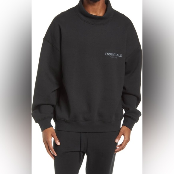 Fear of God Other - NWT Fear of God Essentials Cotton Blend Mock Neck Sweatshirt